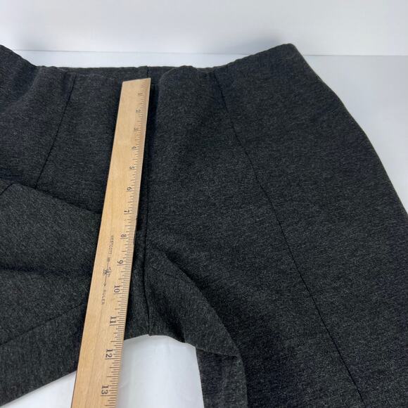 EUC.J. JILL Ponte Slim Leg Stretch Knit Elastic Waist Pull On Gray Pant M Petite - Picture 8 of 9